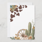 Een klein cowboy Baby shower Kaart (Achterkant)