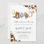 Een klein cowboy Baby shower Kaart (Voorkant)