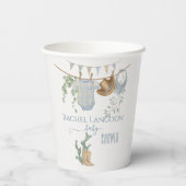 Een klein cowboy Baby shower Papieren Bekers (Achterkant)