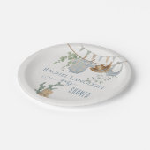 Een klein cowboy Baby shower Papieren Bordje (Gekanteld)