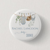 Een klein cowboy Baby shower Ronde Button 3,2 Cm (Voorkant)