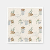 Een klein cowboy Baby shower Servet (Voorkant)