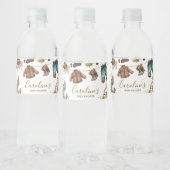 Een klein cowboy Baby shower Waterfles Etiket (Flessen)