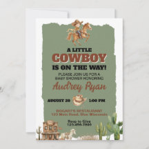 Een Klein Cowboy Is Op Weg Western Thema