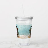 Een klein Cowboy Western Baby shower Acryl Drinkbeker (Links)