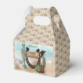 Een klein Cowboy Western Baby shower Bedankdoosjes (Voorkant Zijde)