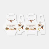 Een klein Cowboy Western Baby shower Bedankdoosjes (Uitgevouwen)