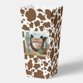 Een klein Cowboy Western Baby shower Bedankdoosjes (Achterkant)