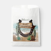 Een klein Cowboy Western Baby shower Bedankzakje (Voorkant)
