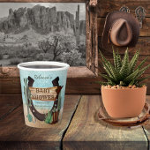 Een klein Cowboy Western Baby shower Papieren Bekers