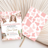 Een klein cowgirl Baby shower Kaart