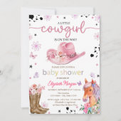 Een klein cowgirl Baby shower Kaart (Voorkant)