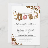 Een klein cowgirl Baby shower Kaart (Voorkant)