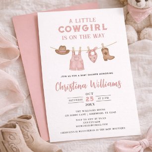 🤠 Een Klein Cowgirl Is Op Komst Kaart