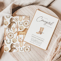 Een klein Cowgirl Western Rodeo Baby shower