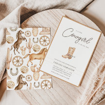 Een klein Cowgirl Western Rodeo Baby shower