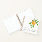 Een klein Cutie Modern Baby shower Guest Book Notitieboek (Binnen)