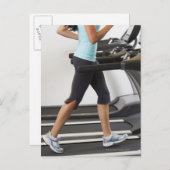 Een klein deel van de vrouwen die op de loopband l briefkaart (Voorkant / Achterkant)