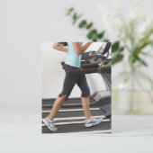 Een klein deel van de vrouwen die op de loopband l briefkaart (Staand voorkant)