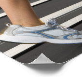 Een klein deel van de vrouwen die op de loopband l poster (Hoek)