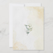 Een klein doeken baby en eucalyptus waterverf Bab Kaart (Achterkant)