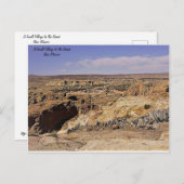 Een klein dorp in de nieuwe Mexicaanse woestijn Briefkaart (Voorkant / Achterkant)