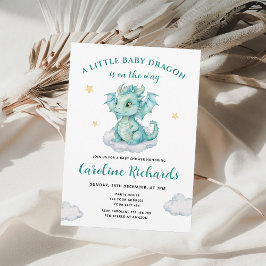 Een Klein Draakje Is Op Weg Baby Shower Kaart