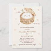 Een klein Dumpling is op komst Baby Shower Kaart (Voorkant)