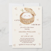 Een klein Dumpling is op komst Baby Shower Kaart (Voorkant)