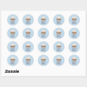 Een klein Dumpling is op komst Dank je  Ronde Sticker (Vel)