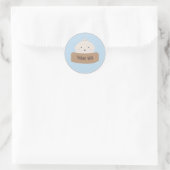 Een klein Dumpling is op komst Dank je Ronde Sticker (Tas)