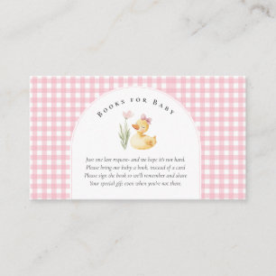 Een Klein Eendje Is Op Komst Baby Shower  Informatiekaartje
