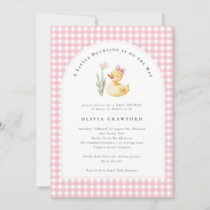 Een Klein Eendje Is Op Komst Eendje Baby Shower Kaart