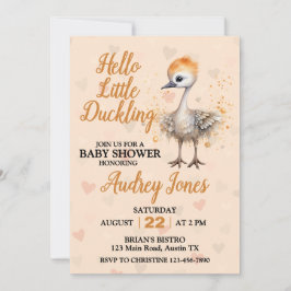 Een Klein Eendje Is Op Weg Baby Shower Kaart