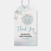 Een klein Elephant Boy Baby shower Gift Label Cadeaulabel (Voorkant)