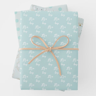 Een klein Elephant Boy Baby shower Inpakpapier Vel