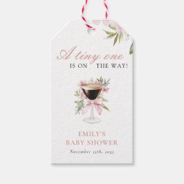 Een klein Espresso Martini Baby shower Cadeaulabel