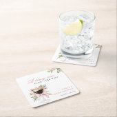 Een klein Espresso Martini Baby shower Kartonnen Onderzetters (Insitu)