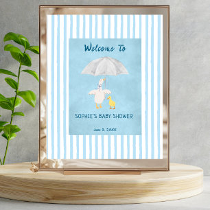 Een Klein Gansje Is Op Weg Baby Shower Welkom Poster