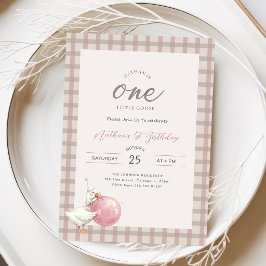Eén Klein Gansje | Roze Strik Baby 1e Verjaardag