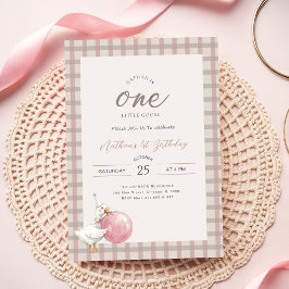 Eén Klein Gansje | Roze Strik Baby 1e Verjaardag