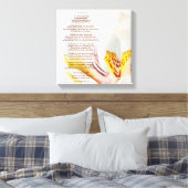 "Een klein gebedje" Orchidee Canvas Afdruk (Insitu (Slaapkamer))