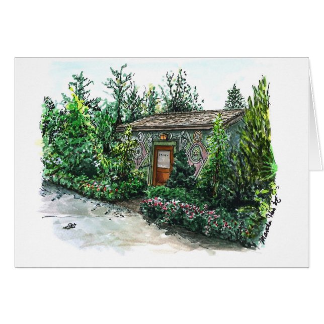 Een klein gedecorbeerd huisje (Voorkant Horizontaal)