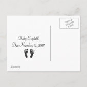 Een klein geheim - Zwangerschapsaankondiging Aankondigingskaart (Achterkant)