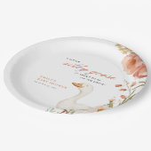 Een klein Gekke Goose Girl Baby shower Papieren Bordje (Gekanteld)