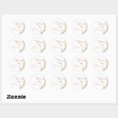 Een klein Gekke Goose Girl Baby shower Ronde Sticker (Vel)