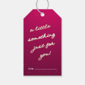 Een Klein Geschenk Alleen Voor Jou Roze Cadeaulabel (Voorkant)