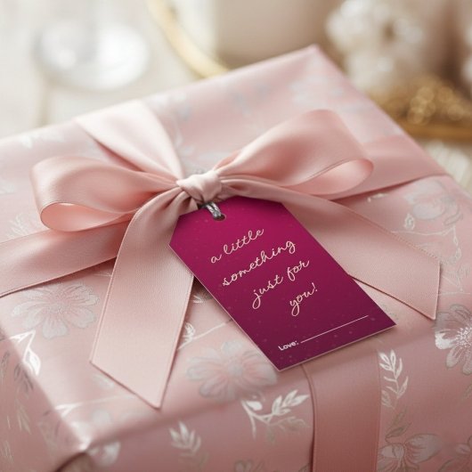 Een Klein Geschenk Alleen Voor Jou Roze Cadeaulabel