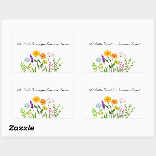 Een Klein Geschenk voor Iemand die Lief is Rechthoekige Sticker (Vel)