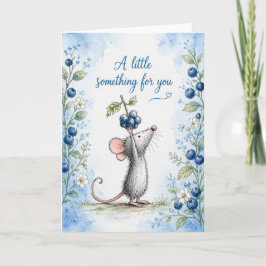 Een Klein Geschenk Voor Jou | Blauwebesmuis Kaart
